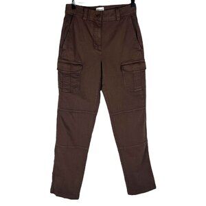 Aritzia Sunday Best Oscar Carpenter Pants Cargo Jeans in Cognac Brown Size 2